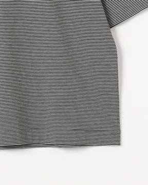 72/2コットン天竺 ボーダー ドロップショルダーTシャツ  SL10S-T1219