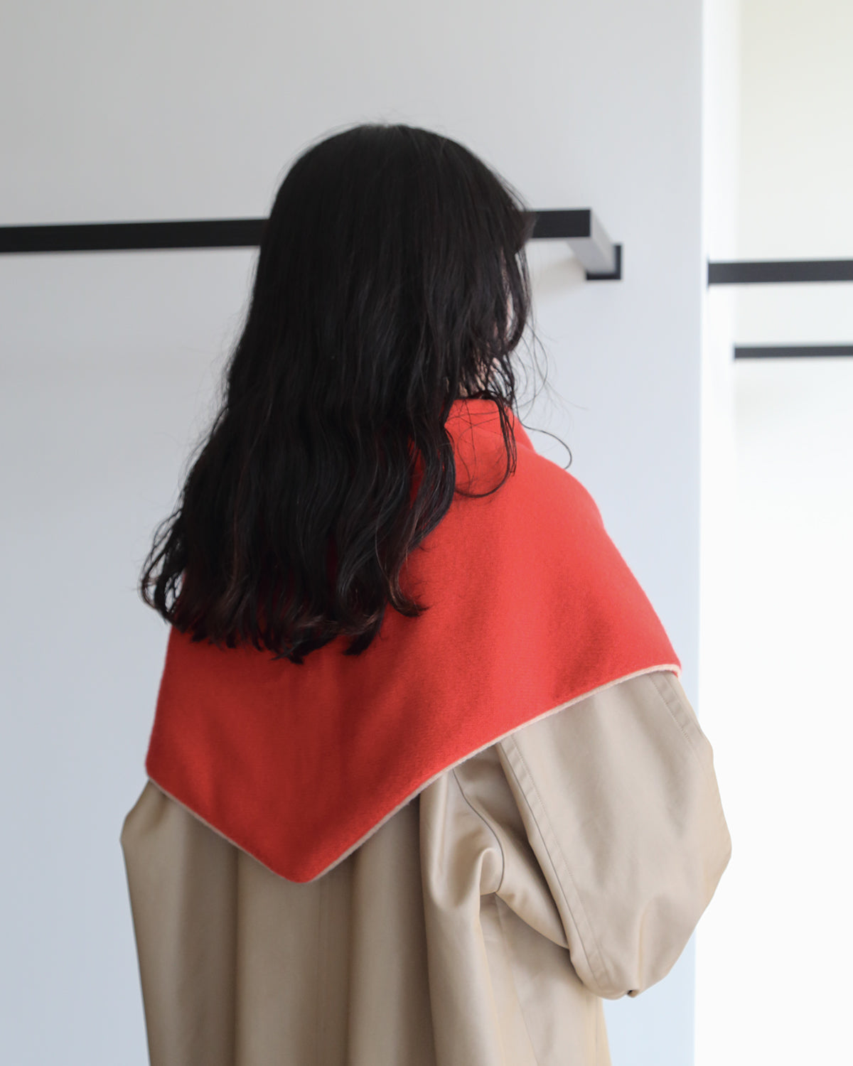 レッド×ベージュ