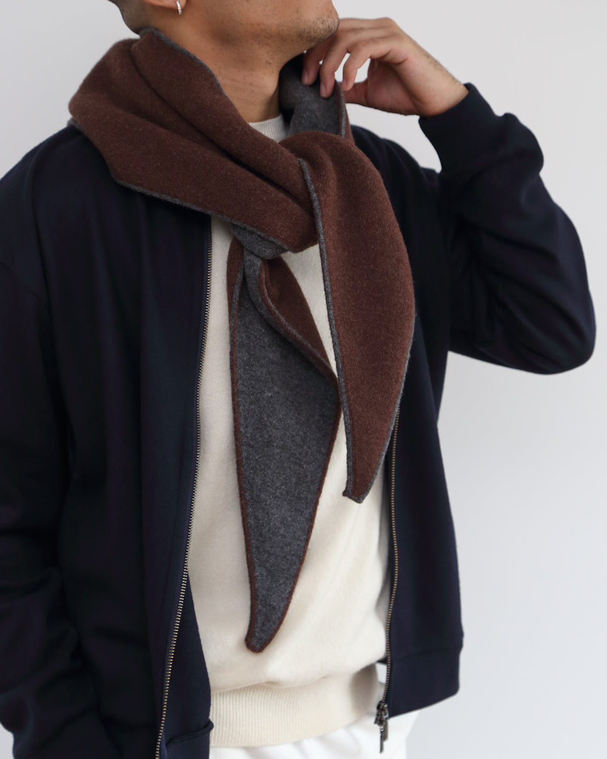 ブラウン×グレー