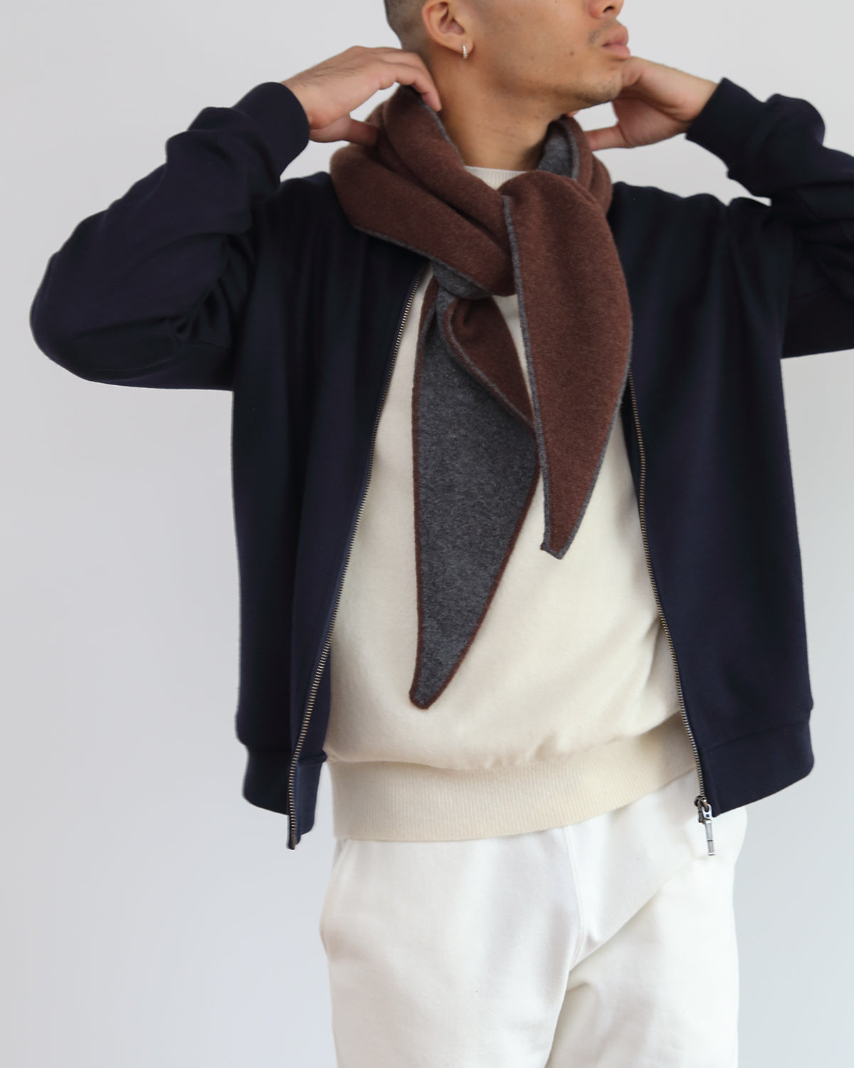 ブラウン×グレー