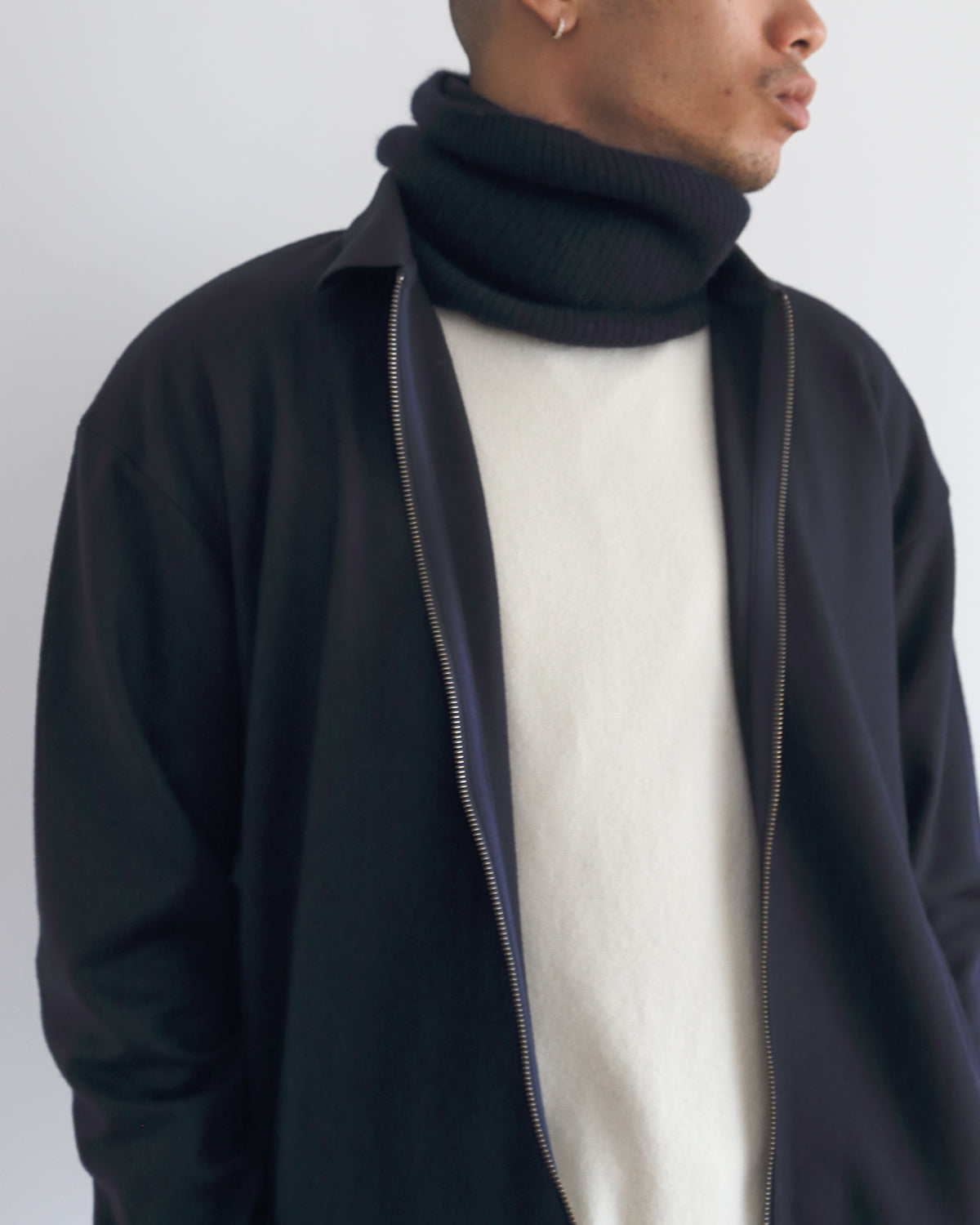 5G フルニードル カシミヤ スヌード SL10W-1067