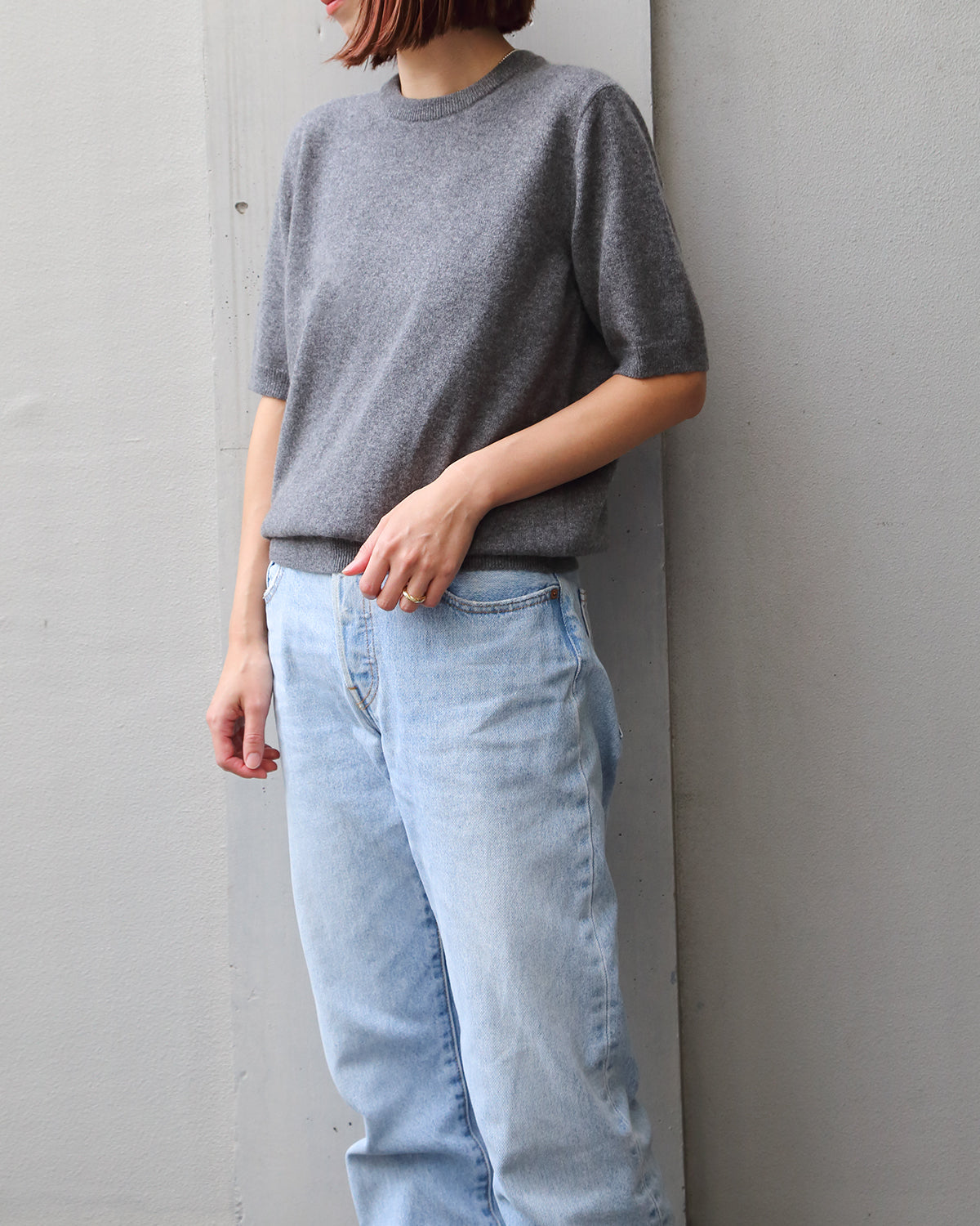 ミディアムグレー　H160cm　着用サイズ：2