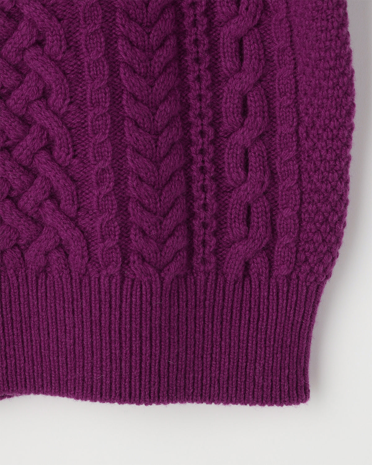 5Gアランカムバックウール クルーネック　SL10W-954