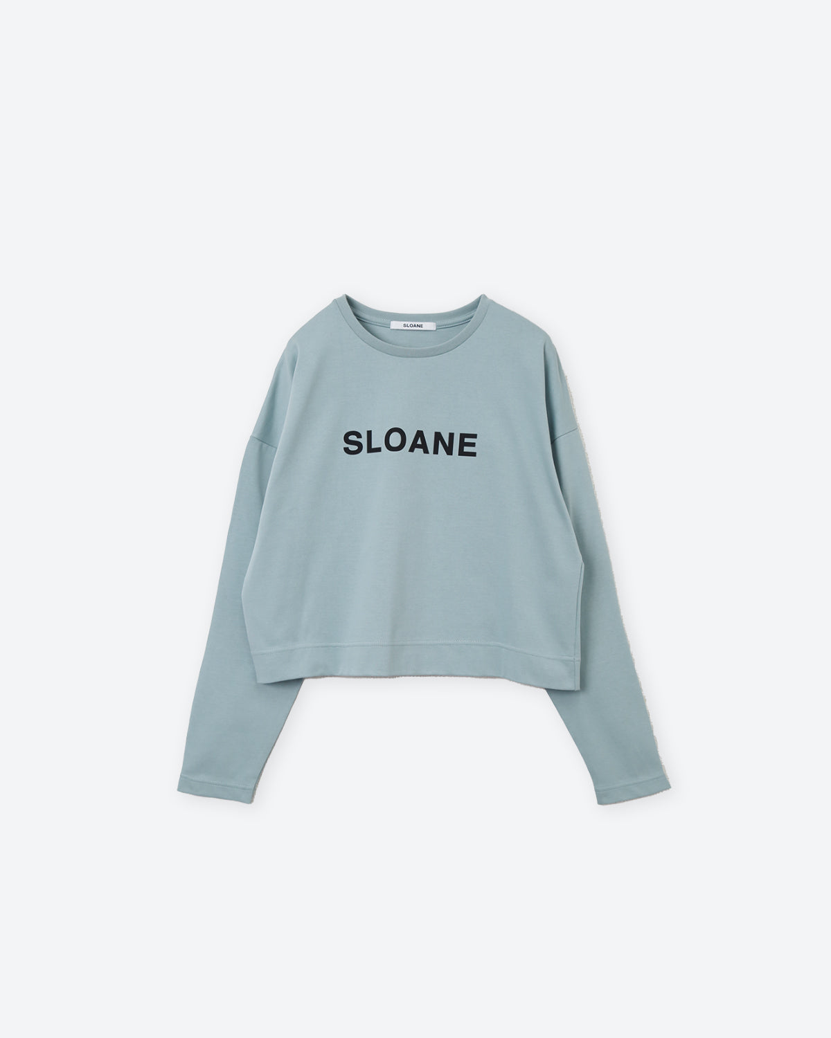 ハイゲージコットン天竺 ロゴクロップド長袖Tシャツ SL10W-T1033