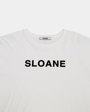 ハイゲージコットン天竺 ロゴクロップド長袖Tシャツ　SL10W-T1033