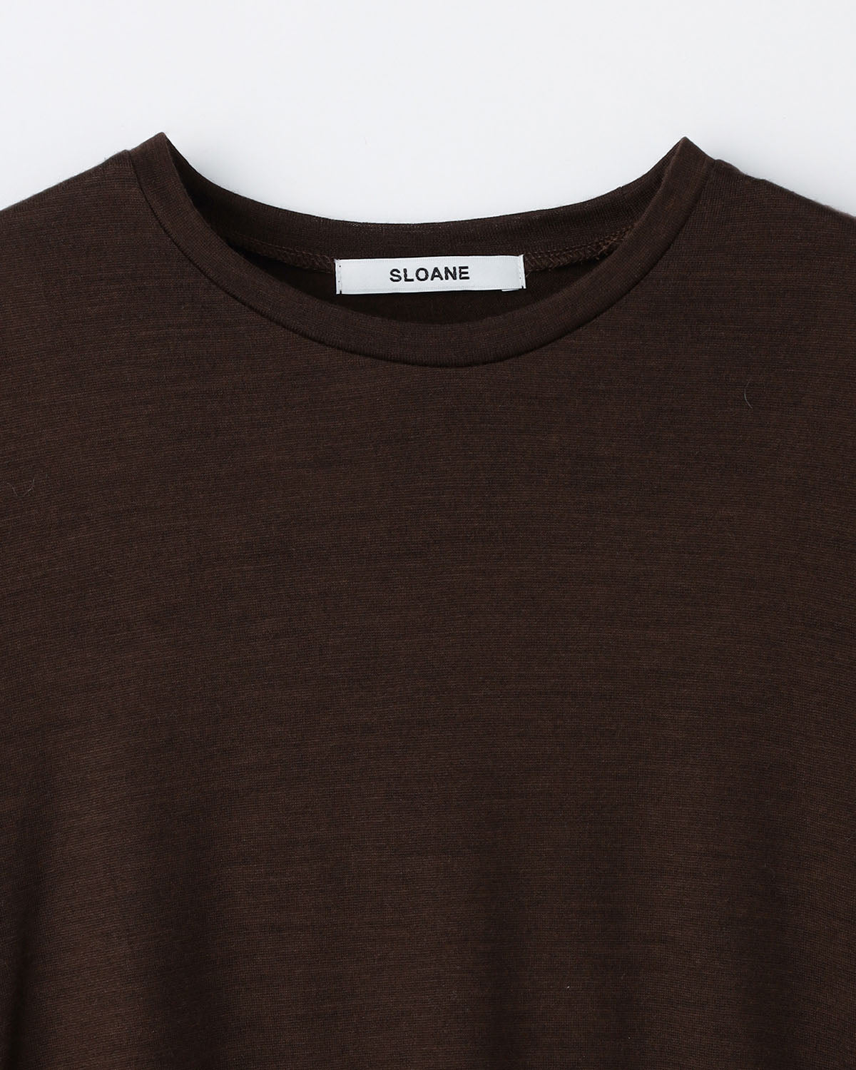 ウール天竺 ワイドシルエット長袖Tシャツ　SL10W-T1039