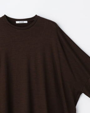 ウール天竺 ワイドシルエット長袖Tシャツ　SL10W-T1039