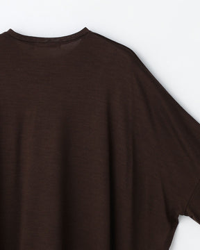 ウール天竺 ワイドシルエット長袖Tシャツ　SL10W-T1039