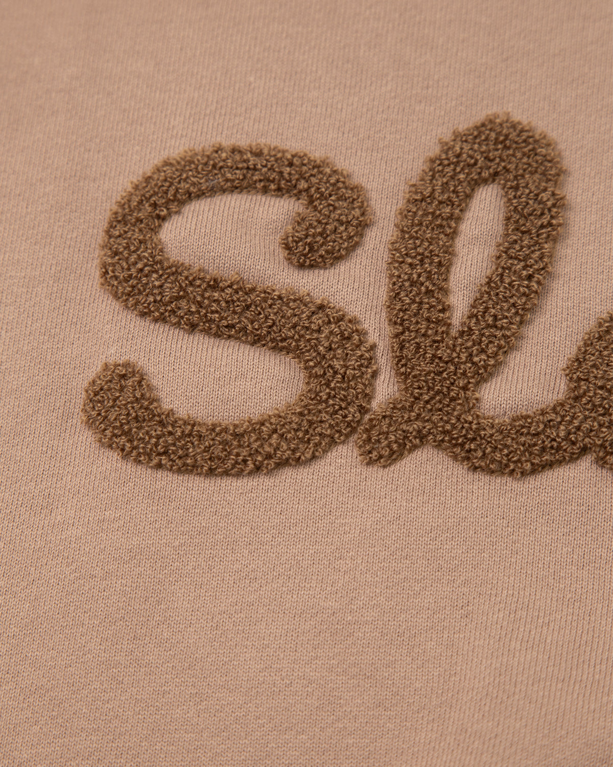 コットン裏毛 ロゴ刺繍入りショート丈スウェット　SL10W-T1054