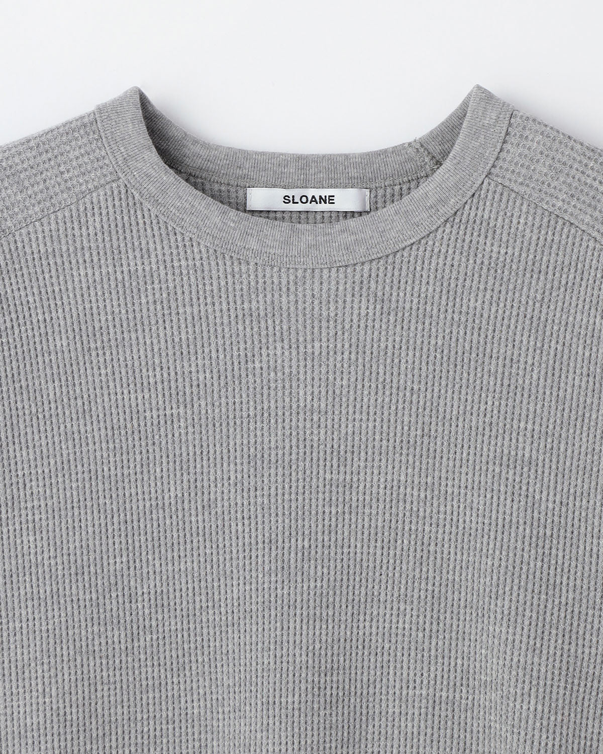 コットンワッフル セミラグラン 長袖Tシャツ　SL10W-T1055