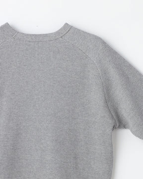 コットンワッフル セミラグラン 長袖Tシャツ　SL10W-T1055