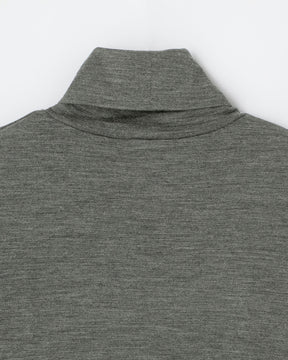 ウール天竺 ニットタートルネック長袖Tシャツ　SL10W-T1056