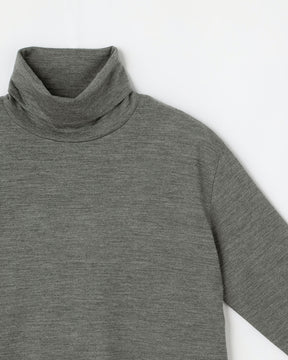 ウール天竺 ニットタートルネック長袖Tシャツ　SL10W-T1056