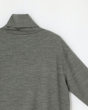 ウール天竺 ニットタートルネック長袖Tシャツ　SL10W-T1056