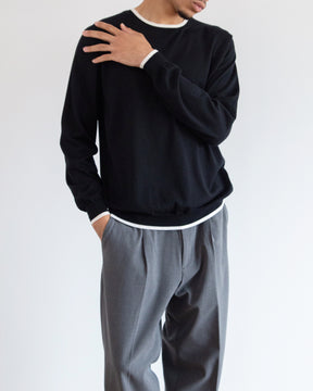 ブラック×ホワイト　H178cm　着用サイズ：4