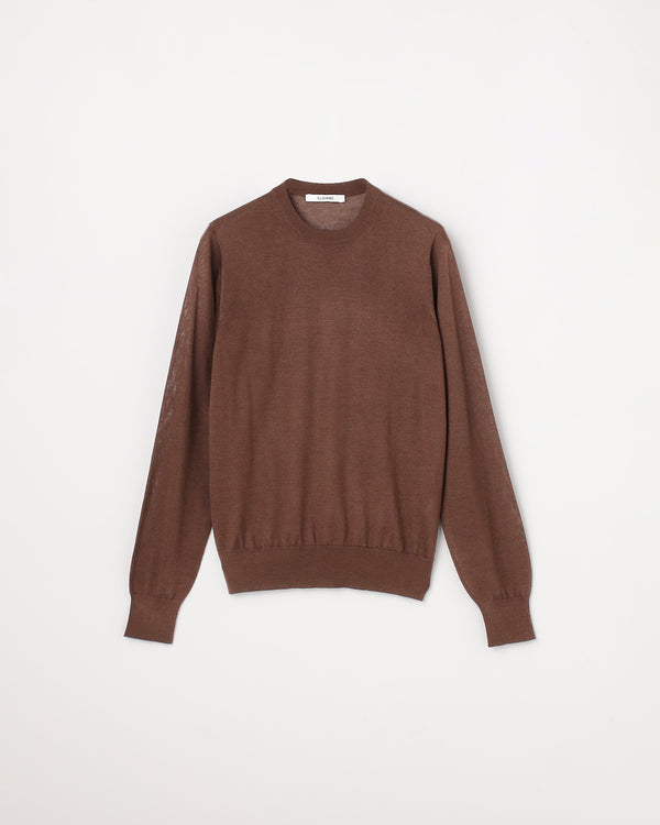 16G天竺 カシミヤ×シルク クルーネック