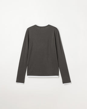コットンカシミヤレイヤード風長袖Ｔシャツ　SL11W-T1250