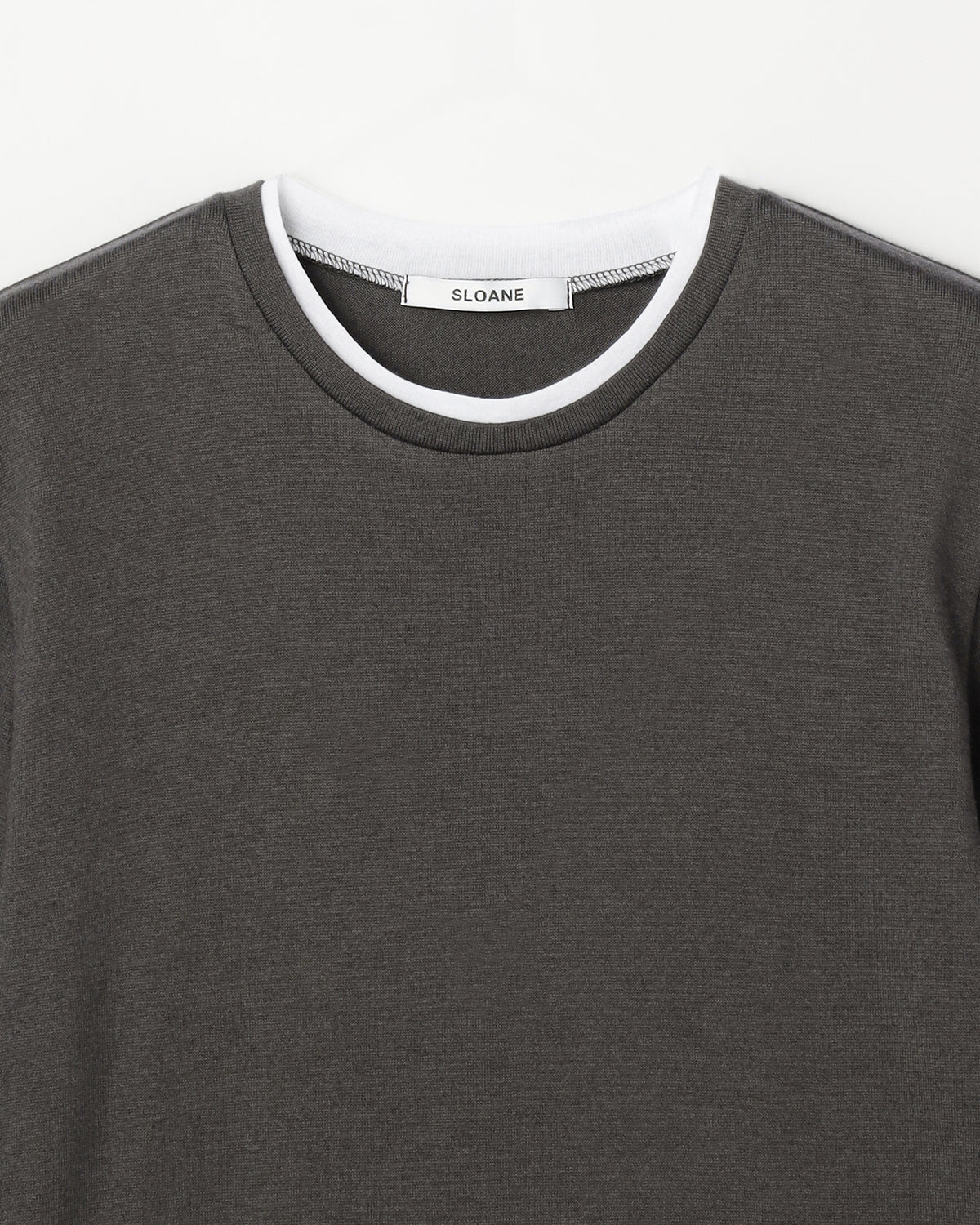 コットンカシミヤレイヤード風長袖Ｔシャツ　SL11W-T1250