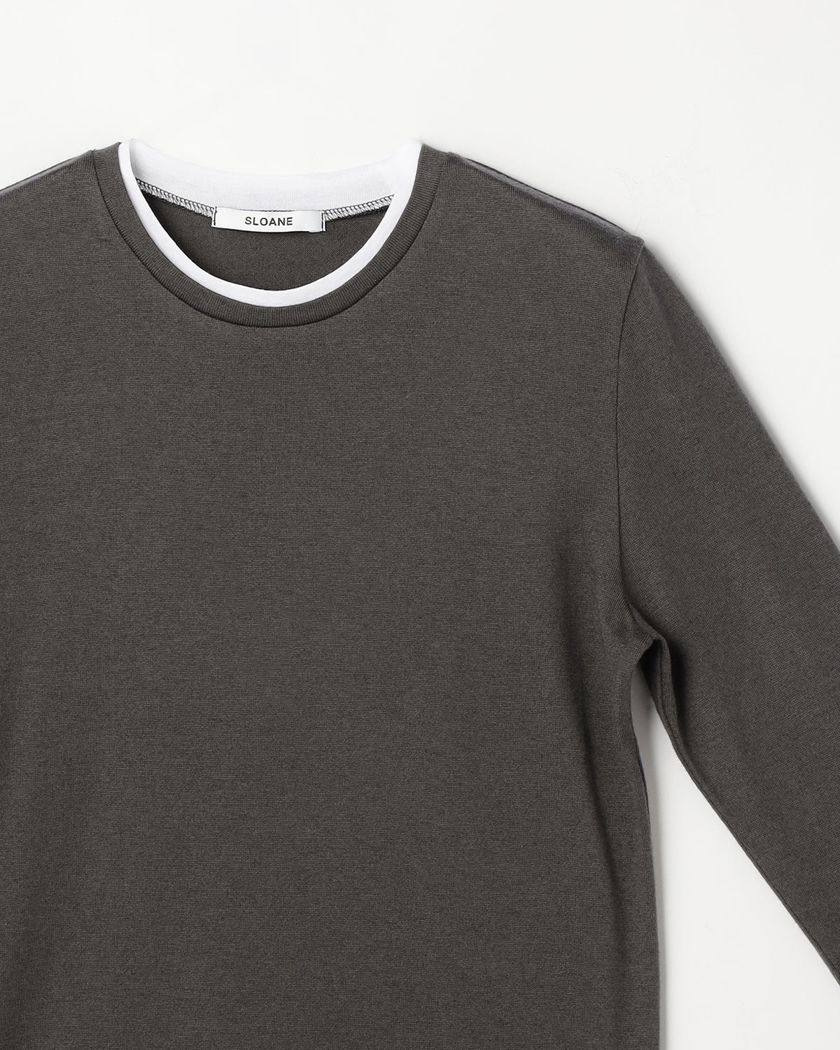 コットンカシミヤレイヤード風長袖Ｔシャツ　SL11W-T1250