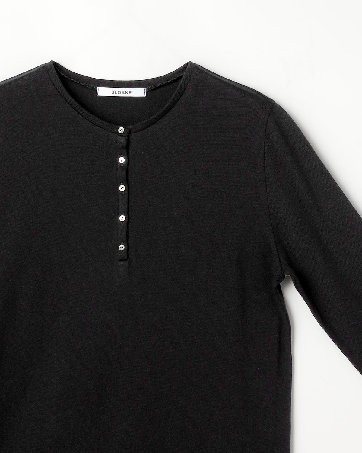 コットンカシミヤレイヤード風ヘンリーネック長袖Ｔシャツ　SL11W-T1251
