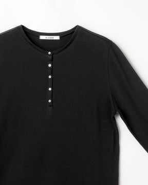 コットンカシミヤレイヤード風ヘンリーネック長袖Ｔシャツ　SL11W-T1251
