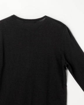 コットンカシミヤレイヤード風ヘンリーネック長袖Ｔシャツ　SL11W-T1251