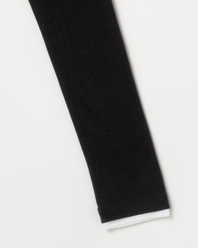 コットンカシミヤレイヤード風ヘンリーネック長袖Ｔシャツ　SL11W-T1251