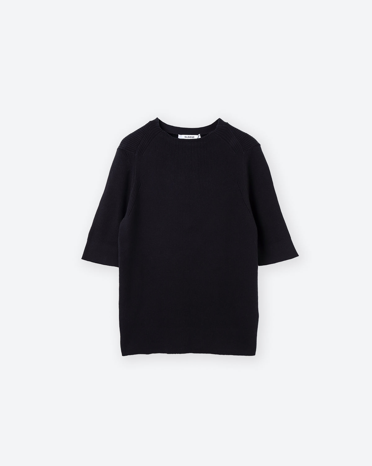 【美品】SLOANE スローン モックネック5分袖カットソー SLOANE（スローン）guji golf別注ハイゲージウォッシャブル
