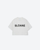 32／1コットン天竺ロゴクロップドTシャツ SL7S-T436-S9