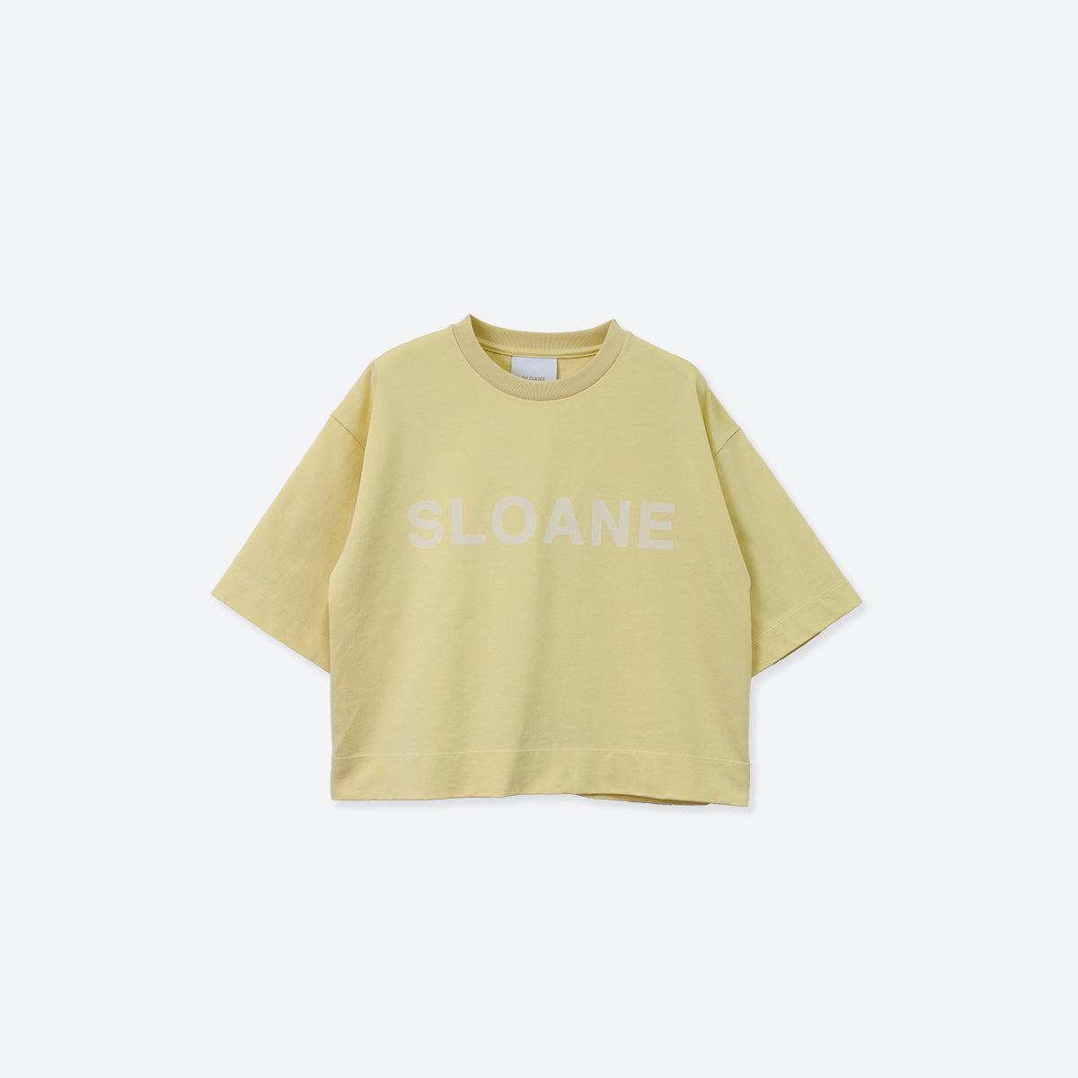 32／1コットン天竺ロゴクロップドTシャツ SL7S-T436-S9