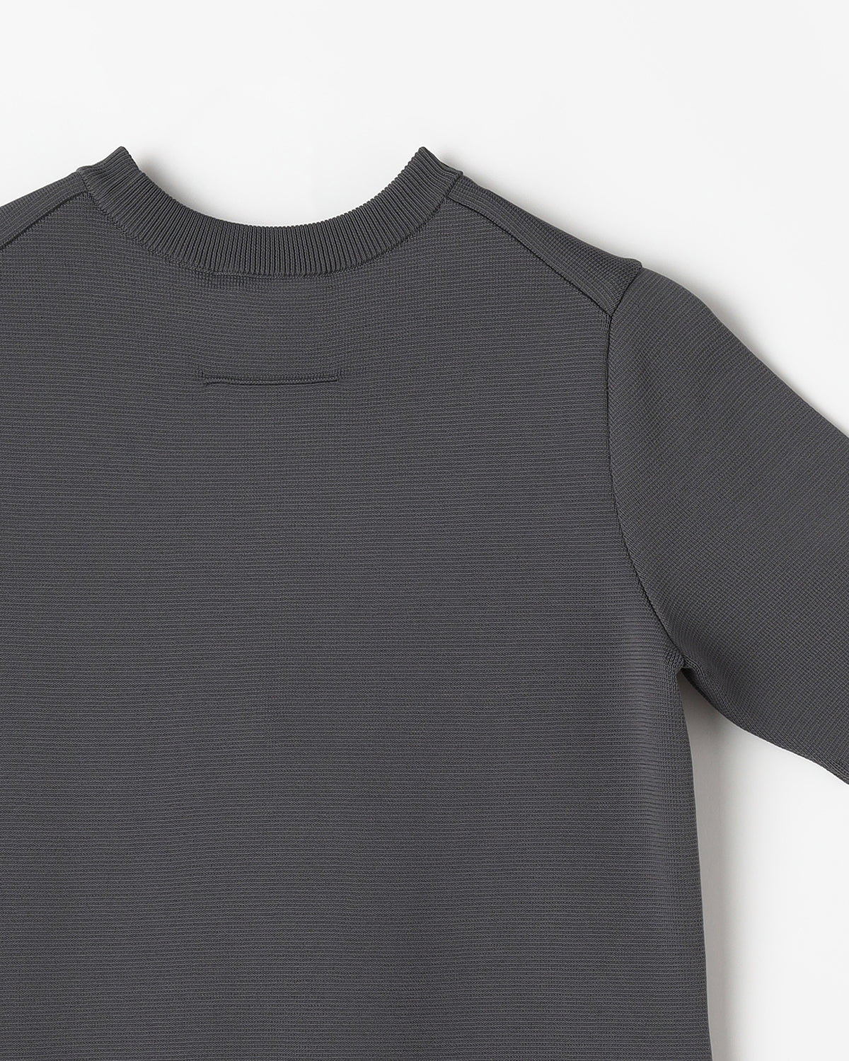 14Gミラノリブ ポリエステル×キュプラ×コットン 半袖クルーネック ワンピース 　SL8S-602-S10