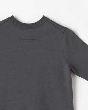 14Gミラノリブ ポリエステル×キュプラ×コットン 半袖クルーネック ワンピース 　SL8S-602-S10