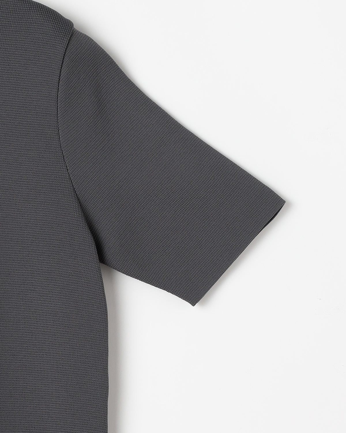 14Gミラノリブ ポリエステル×キュプラ×コットン 半袖クルーネック ワンピース 　SL8S-602-S10