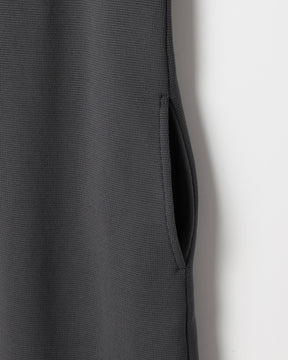 14Gミラノリブ ポリエステル×キュプラ×コットン 半袖クルーネック ワンピース 　SL8S-602-S10