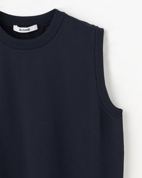 18G二重臼天竺 ポリエステル×キュプラ×コットン ノースリーブ　SL8S-614-S10