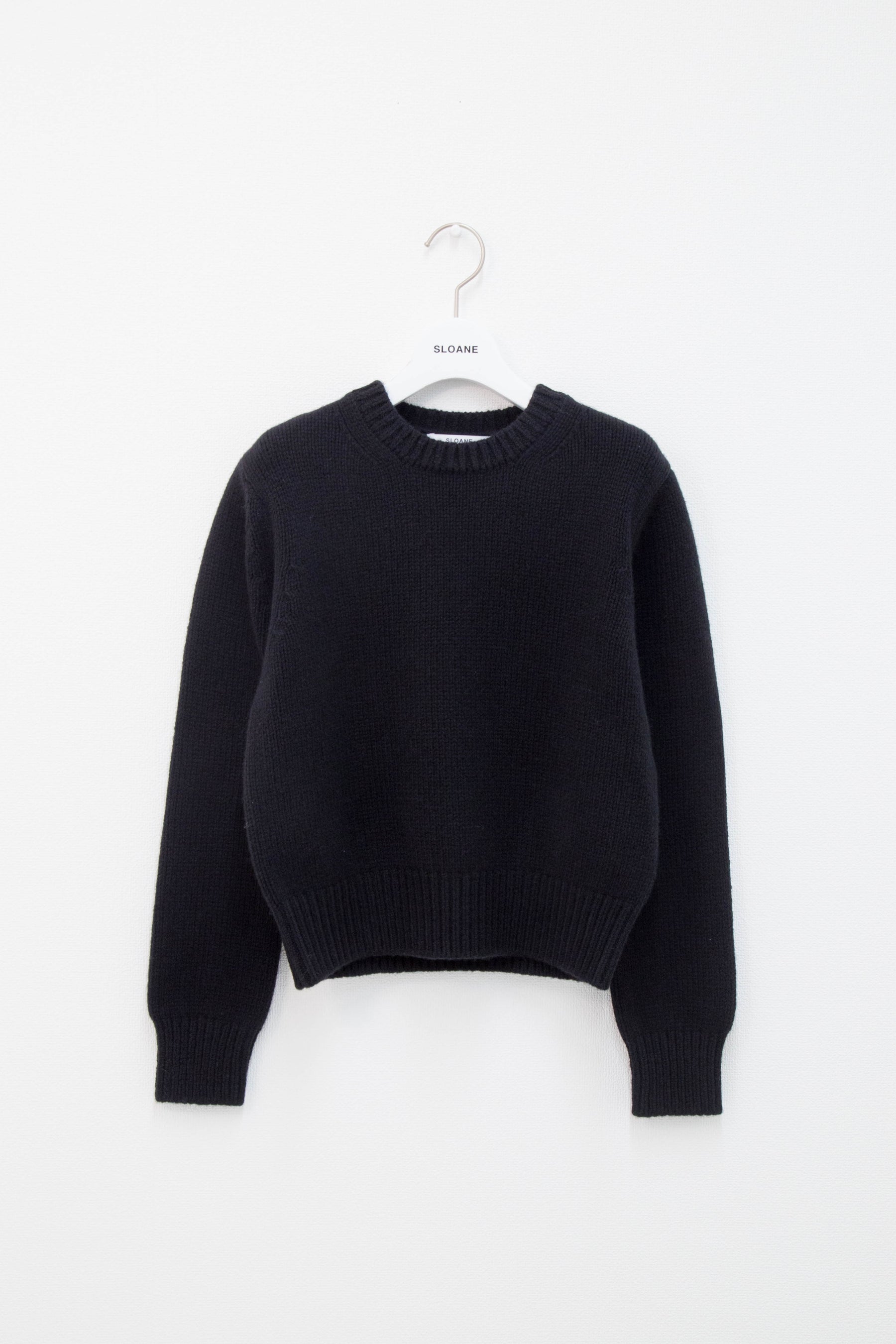 5G ジーロンラム×カシミヤ ショート丈クルーネック　SL10W-971