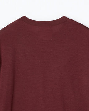 ウール天竺　ニットＴシャツ　SL8W-T438-S8  ヘムスイッチング