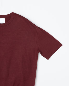 ウール天竺　ニットＴシャツ　SL8W-T438-S8  ヘムスイッチング