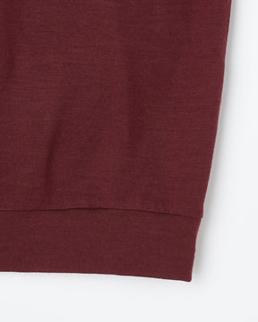 ウール天竺　ニットＴシャツ　SL8W-T438-S8  ヘムスイッチング