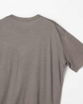 ウール天竺　ニットＴシャツ　SL8W-T438-S8  ヘムスイッチング