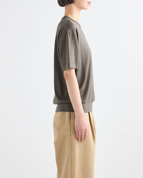 ウール天竺　ニットＴシャツ　SL8W-T438-S8  ヘムスイッチング