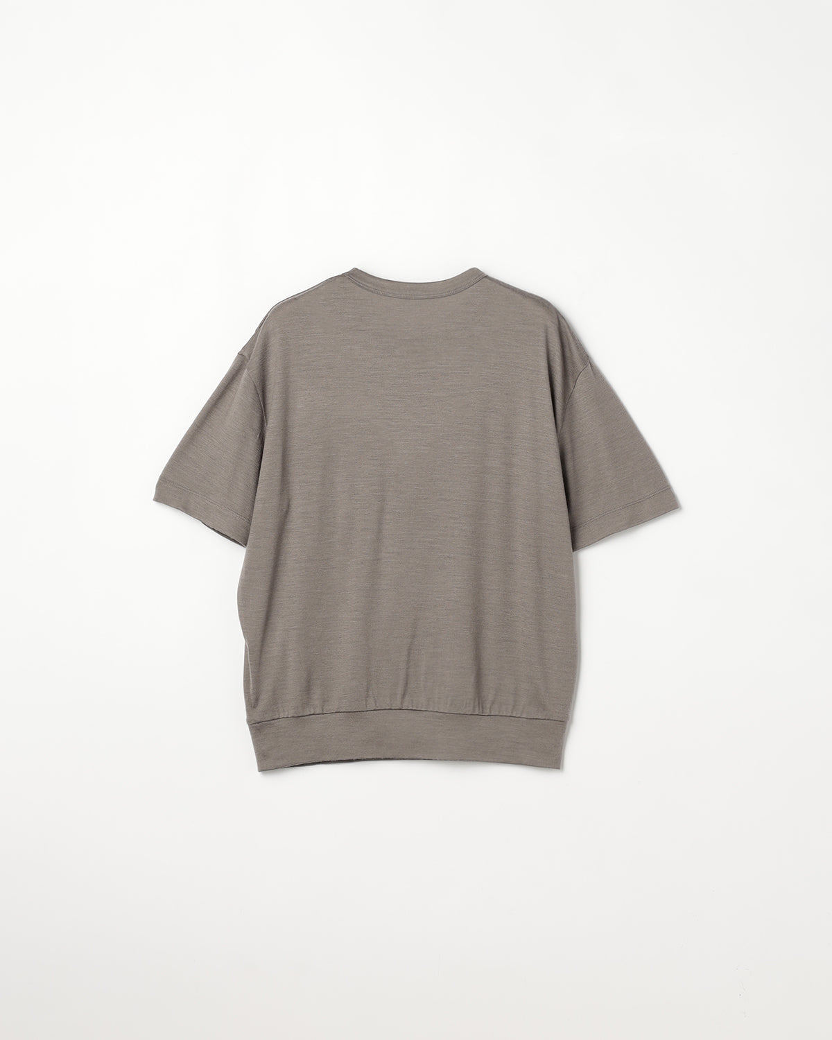 ウール天竺　ニットＴシャツ　SL8W-T438-S8  ヘムスイッチング