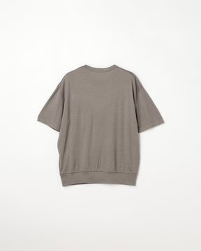 ウール天竺　ニットＴシャツ　SL8W-T438-S8  ヘムスイッチング