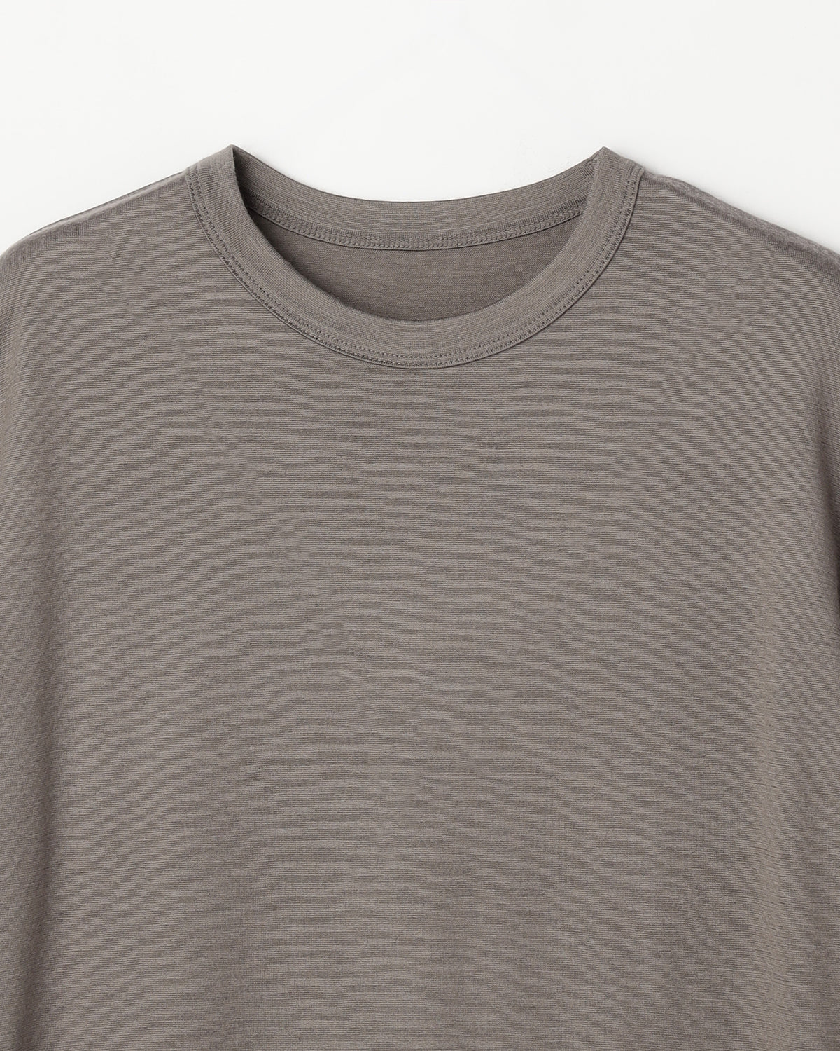 ウール天竺　ニットＴシャツ　SL8W-T438-S8  ヘムスイッチング