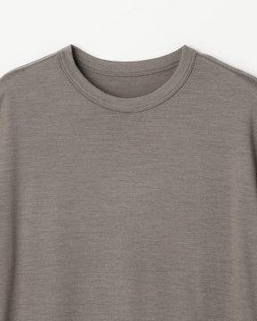 ウール天竺　ニットＴシャツ　SL8W-T438-S8  ヘムスイッチング