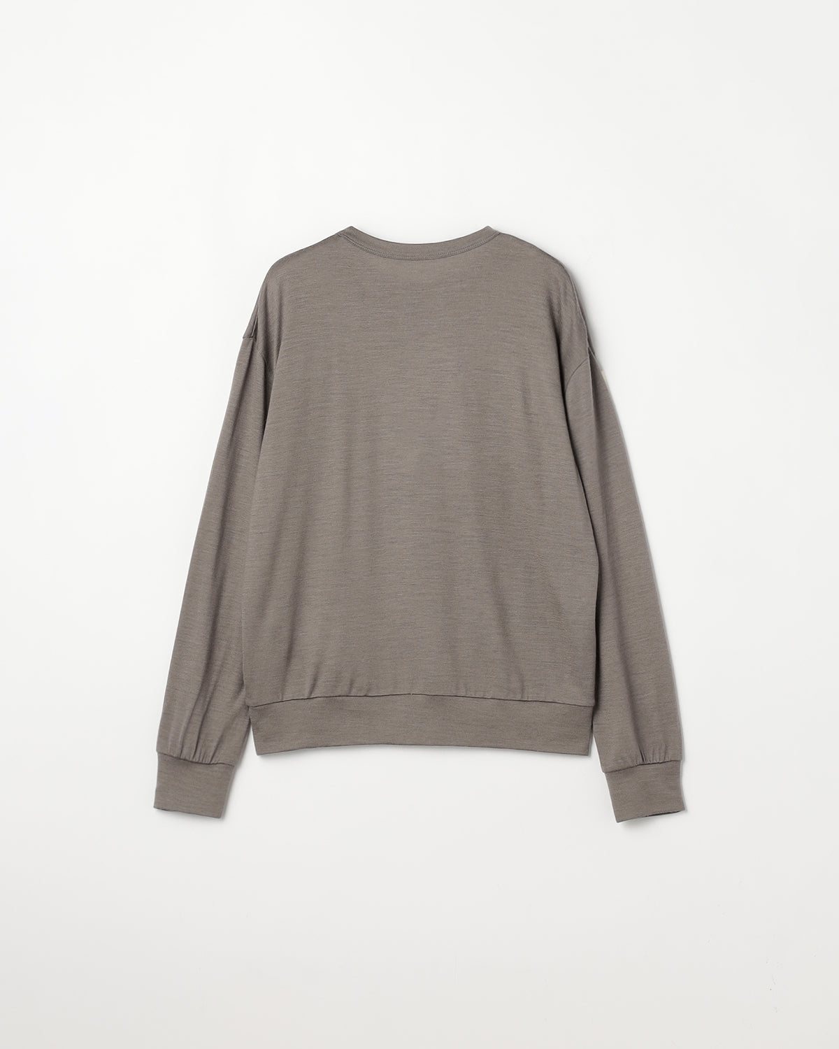 ウール天竺　長袖ニットＴシャツ　SL8W-T439-S8  ヘムスイッチング
