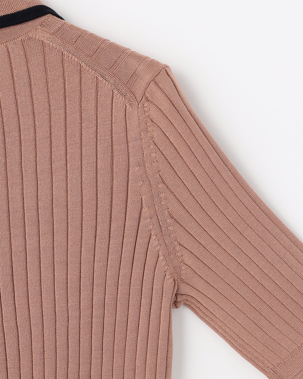 12Gワイドリブ コットン×ポリエステル バイカラー５分袖丸襟ポロ　SL9S-802