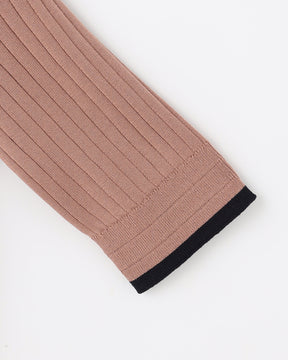 12Gワイドリブ コットン×ポリエステル バイカラー５分袖丸襟ポロ　SL9S-802