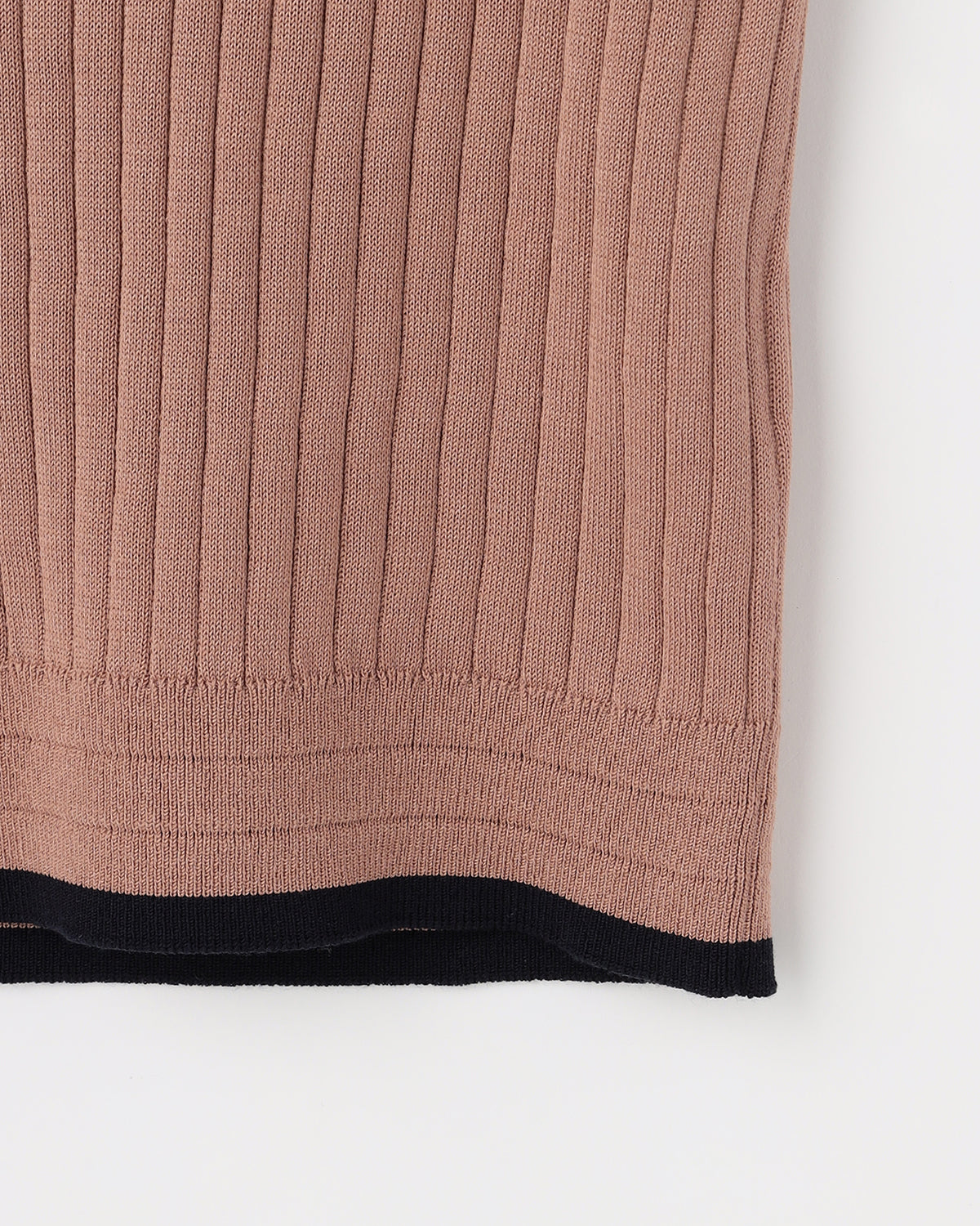 12Gワイドリブ コットン×ポリエステル バイカラー５分袖丸襟ポロ　SL9S-802