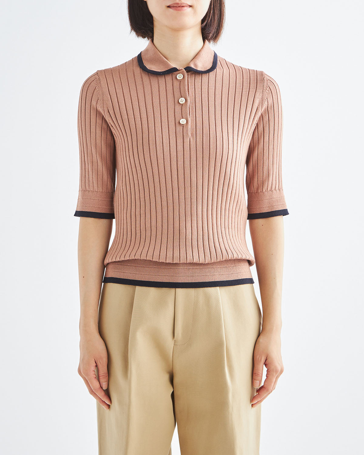 モカ×ネイビー　H166cm　着用サイズ：2